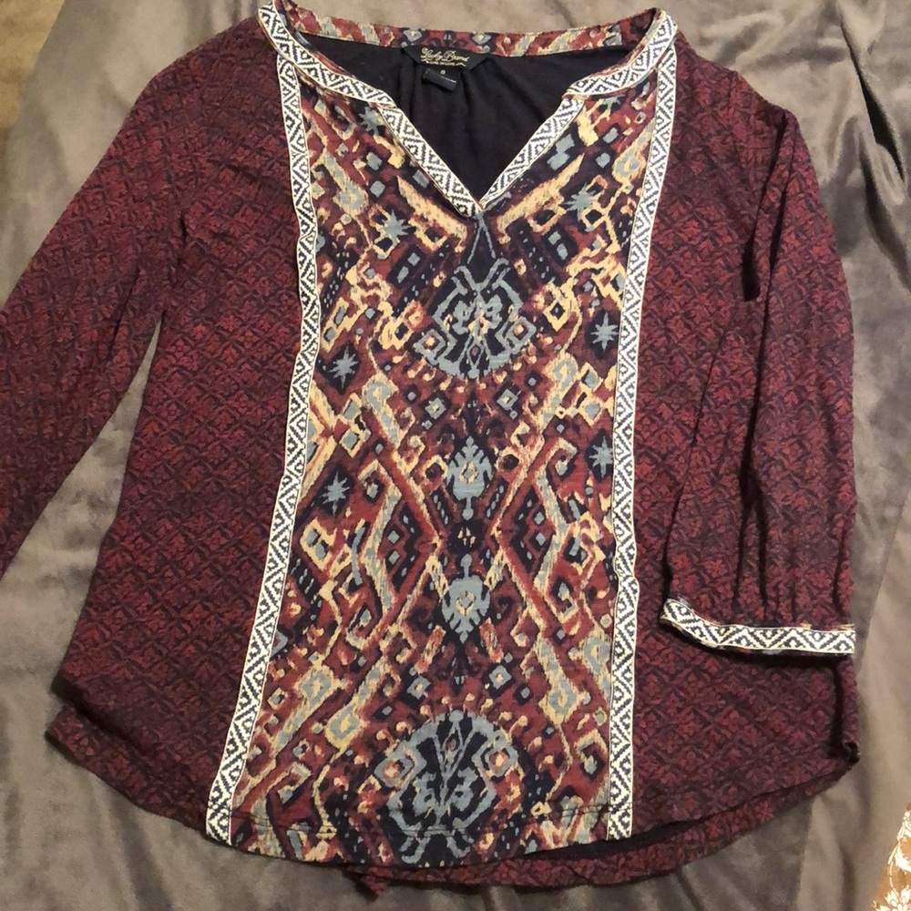 Lucky brand maroon tunic
